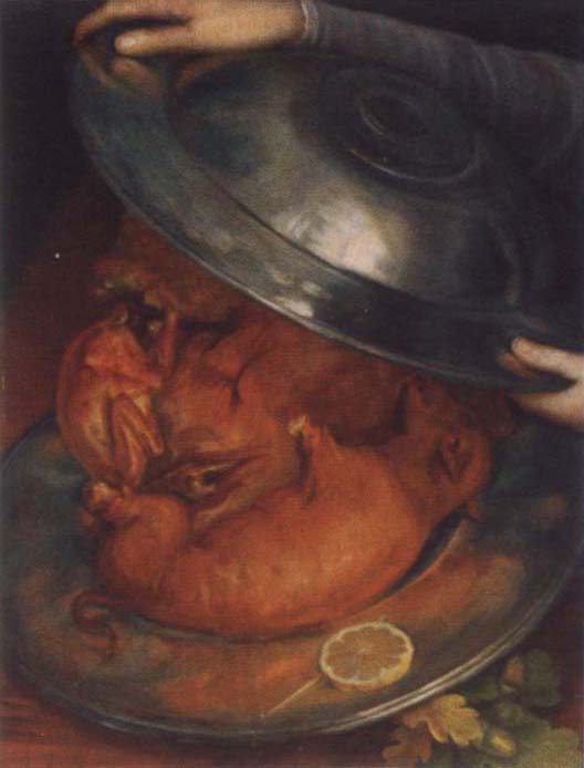 Giuseppe Arcimboldo The cook or the roast disk